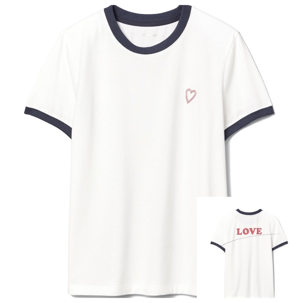NEW PRICE DROP~NWT~TORY BURCH~Flocked LOVE T-Shirt